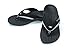 Powerstep Men's Arch Support Orthotic Flip Flop Sandals with Shock Absorbing Sole, Lightweight Non-Slip Tread, Black, 10
