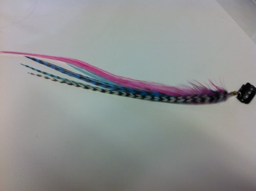 Clip-on 4"-6" Mermaid Feathers for Hair Extension 5 Feathers