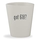 got 618? - White Ceramic 1.5oz Shot Glass