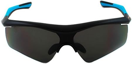 Running Sunglasses For Performance, UV400, No Slip or Bounce, Cycling, Light Durable (Black, Black)