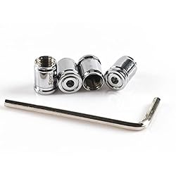 SINGARO Tire Valve Cap, 4 Pieces Aluminum Alloy Car