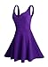 Missufe Women's Sleeveless Sweetheart Cocktail Wedding Formal Fit and Flared Short Dress