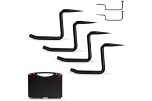 Rohseson 4 Inch Screw-in Tree Steps for Hunting 4 Pack, Self-Tapping Screw Tree Stand with Anti-Slip Knurling Pattern for Hunting, Climbing, Outdoor Adventure (4)