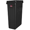 Rubbermaid Commercial Products 1955959 Vented Slim Jim-afvalbak, kunststof, 87 L, zwart, 1