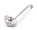 Arthur Court Aluminum Metal Magnolia Pattern Punch/Soup/Serving Ladle Silver Spout 12.5 inch Long