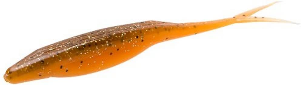 Zoom Bait Salty Super Fluke Bait-Pack of 10 (Pumpkin Spice, 5-Inch)