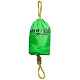 Rock-N-Rescue Water Rescue Throw Bag | 50 ft 10mm NFPA Grabline, Green | 10mm NFPA grabline in a 50 ft throw line bag for boating, kayaking, rafting, poolside kits, and outdoor water safety setups