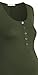 Women's Henley Scoop Neck 3/4 Sleeve Casual Maternity High Low Stretch Tunic Top