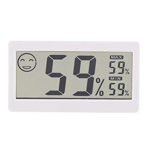 Strnek Digital Mini Instant-Read Temperature Household Digital Hygrometer Thermometer Humidity Monitor Gauge 2-in-1 Monitor for Household Office Gym Kitchen etc