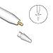 TITACUTE iPencil Nibs 2 Pack Replacement Pencil Tip Compatible for iPad Pro Pencil White