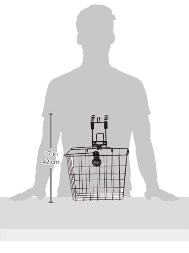 image for Wald 3114 Compact Front Quick Release Bicycle Basket with Bolt on Clam