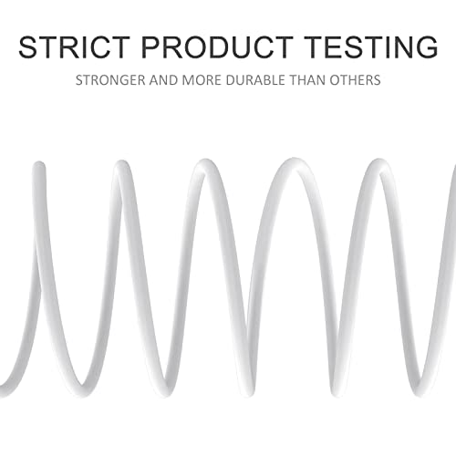 [Apple MFi Certified] iPhone Charger,5 Pack(3/3/6/6/10FT) Lightning Cable Fast Charging Data Sync Transfer Cord Compatible iPhone 13/12/11 Pro Max/Mini/XS MAX/XR/XS/X/8/7/Plus/6 iPad AirPods-White