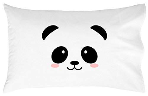 Oh, Susannah Cute Panda Face Toddler Size Pillowcase (1 Pillow Cover 14 x 20.5 Inches) Kids Pillow Case