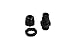 Tusrai 100 pcs Waterproof PG7 Cable Gland Connector Black Plastic Adjustable IP68 M12 Thread Cable Gland with Locknut Rubber Ring for 3.5-6mm Wire