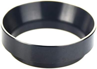 Ghair2 Coffee Replacement Ring, 1PC 58mm Intelligent Dose Ring for Making Coffee Beer Bowl Powder Tool for Barista Espresso Machine(Black)