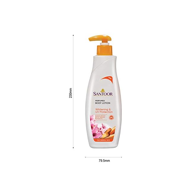Santoor Perfumed Body Lotion for Whitening & UV Protection with
