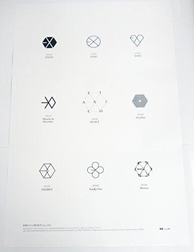 EXO - EX’ACT (Vol. 3) OFFICIAL POSTER with Tube Case [LOGO ver.] 24 x
36.2 inches