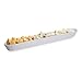 Restaurantware Siluro 16.3 Inch Olive Tray 1 Narrow Olive Plate - Microwave-Safe Oven-Safe White Porcelain Narrow Serving Tray Chip-Resistant For Olives Or Cheeses