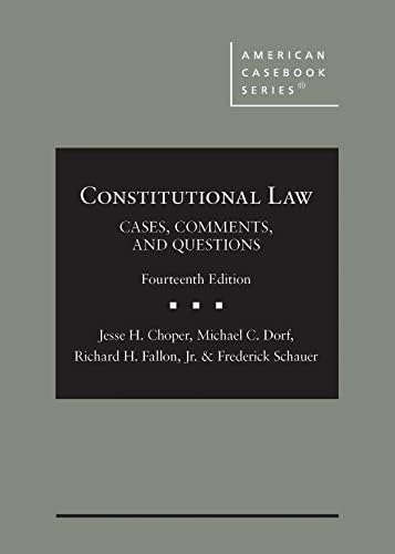 憲法判例 = Constitutional Law:Cases and Com… Amazon.com: Constitutional Law: Cases, Comments, and Questions