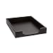 Rolodex Wood Tones Collection Front-Load Letter Tray, Letter-Size, Black (62523) primary