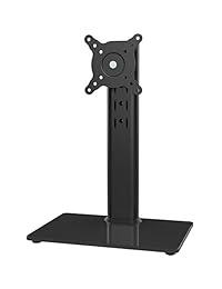 Soporte de escritorio para monitor de ordenador LCD de 13 a 32 pulgadas con giro, altura ajustable, rotación, capacidad para 1 pantalla de hasta 77 libras (HT05B-001)