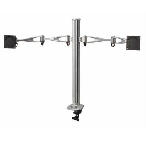 Cotytech Dual Monitor Desktop Mount Dual Swing Arm with Clamp Base (DM-21A2-C)