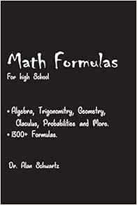 Amazon.com: Math formulas for High School: All high school math ...