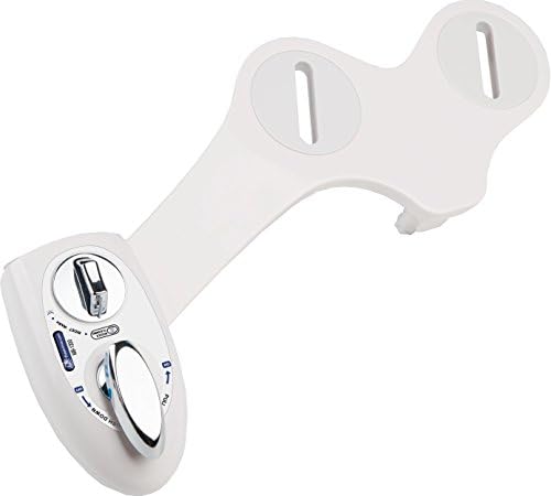 Bidet4me MB-1200 - Self Cleaning Single Nozzle, Fresh Water Non-Electric Mechanical Bidet Toilet Attachment, White