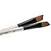 StarVast Painting Brushes, 12pcs Professional Angled Paint Brush Set for Watercolor/Oil/Acrylic/Crafts/Rock/Face Painting and Gouache - White
