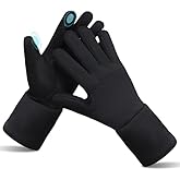 WEIVIOQ Winter Touchscreen Gloves for Men and Women, Lightweight Windproof Polyester with Fleece Lining, Waterproof Thermal Gloves for Running, Cycling, Hiking,Outdoor Sports