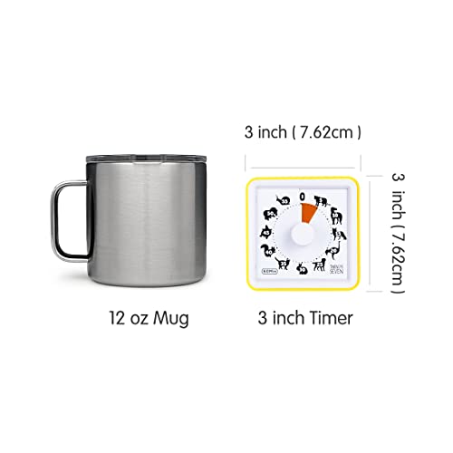 Countdown Timer 3 inch; 60 Minute 1 Hour Visual Timer Classroom