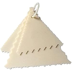 Kosh Plastic Triangle Sawtooth Shape Fondant and Cake Decorating Tools (Small, Beige)