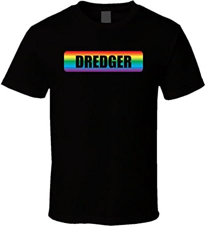 Dredger Rainbow Pride Month LBGT Gay Rights Equality T Shirt 2XL Black
