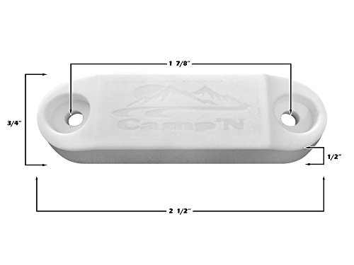 #1 Selling/Rated - Magnetic Baggage Door Catch - Holder - Clip - Latch for RV, Trailer, Camper, Motor Home, Cargo Trailer, Boat Compartments - Replaces Plastic Spring Clips (White 2-Pair) - Thumbnail 6
