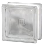 Quality Glass Block 8 x 8 x 3 Wavy Mist Glass Block