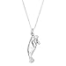 Sterling Silver One Sided Manatee Sea Cow Necklace (16 Inches)