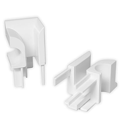 DIWARO Einlauftrichter für Maxi-Führungsschiene aus Kunststoff | weiß | 932-4