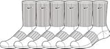Nike Men's Performance Cotton Cushioned Crew Socks Six Pair