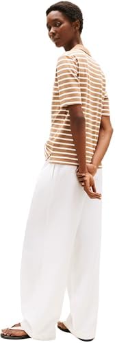 Damen Poloshirt Kurzarm 1985 Pique Regular Fit, Mehrfarbig (Hickory/Ecru STP), XXS