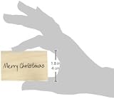 Personal Impressions Scribbled Merry Christmas Inca Art Stamp 15x60mm Black view 4