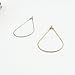 32 Pcs Teardrop Shaped Beading Hoop Earring Finding for Earring Jewelry Making (Gold Silver)