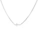 Dogeared Faith Small Sideways Cross Necklace 18