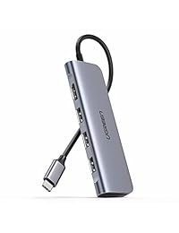 UGREEN USB C Hub, USB C HDMI Adapter 6 in 1 Type C Hub with 4K USB C to HDMI, SD TF Card Reader, 3 USB 3.0 Ports for MacBook Pro 2019 2018 2017, Galaxy Note 10 S10 S9 S8 Plus, Chromebook, XPS Aluminum