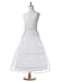 Remedios Kids Crinoline Petticoat Flower Girl Wedding Underskirt Slip, one size White