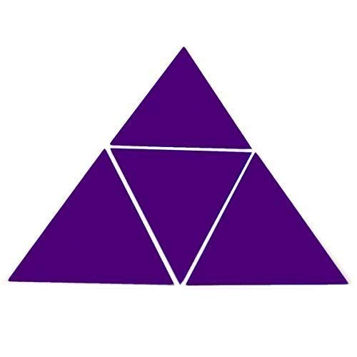 Purple Triangle Mosaic Wall Tiles - Pack of 10-20cm x 20cm