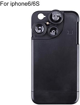 Lens Case for Apple iPhone : 4 in 1 Dual Optics Lens Kit (180°Fisheye, 2X Telephoto,120° Wide-Angle, Macro), Double Protection for iPhone 6/6s/6 Plus for iPhone 7/8 for iPhone 7Plus/8Plus
