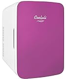 Cooluli Infinity 10-liter Compact Cooler/Warmer Mini Fridge for Cars, Road Trips, Homes, Offices, and Dorms (Pink)