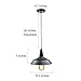 LNC Pendant Lighting for Kitchen Island Barn Hanging Lamp with Paint Baking Finish for Dining Room, Bar Counter, A0190701, Black