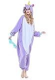 Adult Unicorn Onesie Kigurumi Animal Costume (XL(177-185CM), New Purple Unicorn)