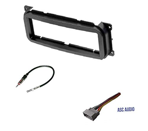 Single Din Car Stereo Dash Kit, Wire Harness, Antenna Adapter for some Dodge 02-07 Caravan, 02-04 Dakota, 02-03 Durango, 02-05 Intrepid, 02-06 Neon, 02-05 Ram 1500, 03-05 Ram 2500/3500, 02-06 Stratus
